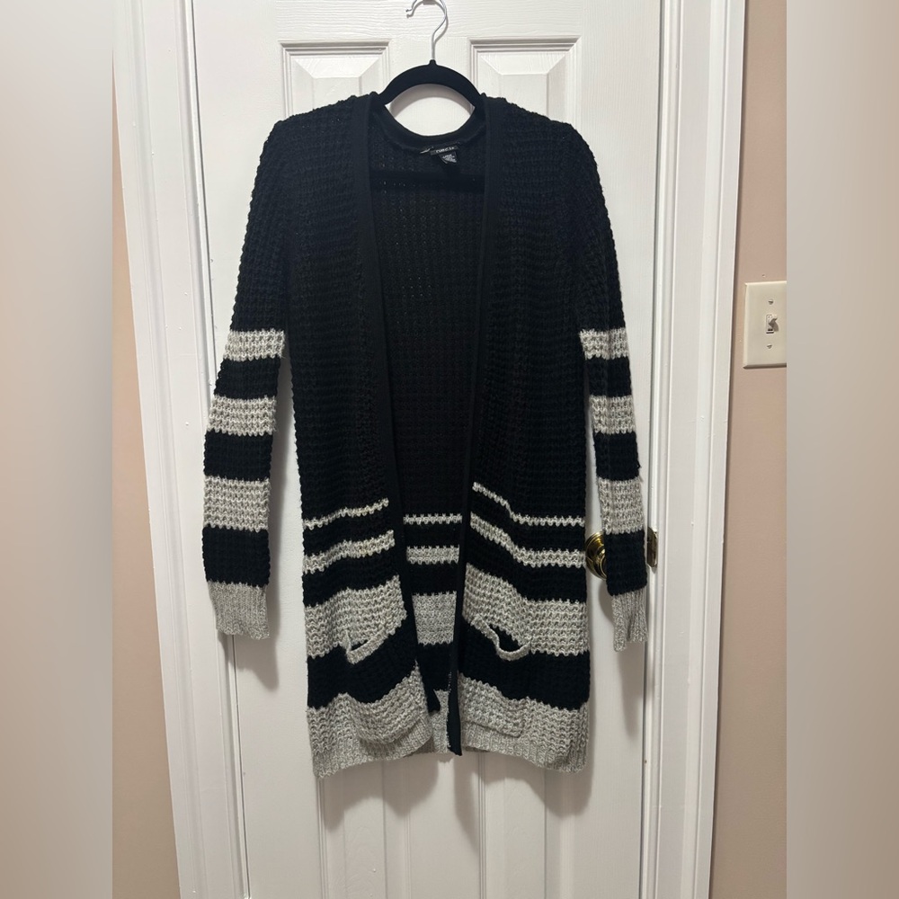 Over size knee length sweater